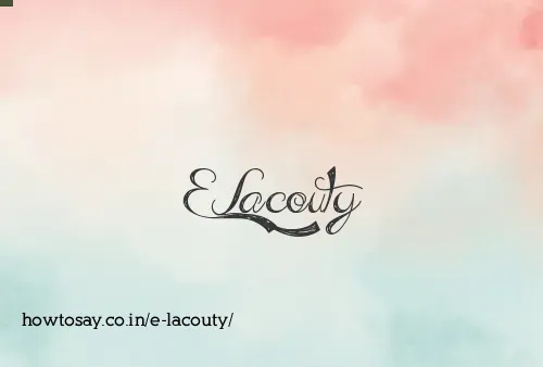 E Lacouty