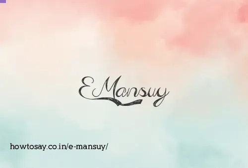 E Mansuy
