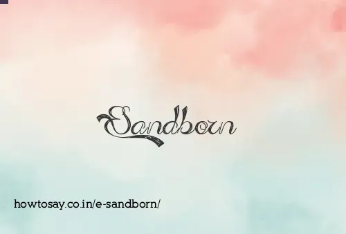 E Sandborn