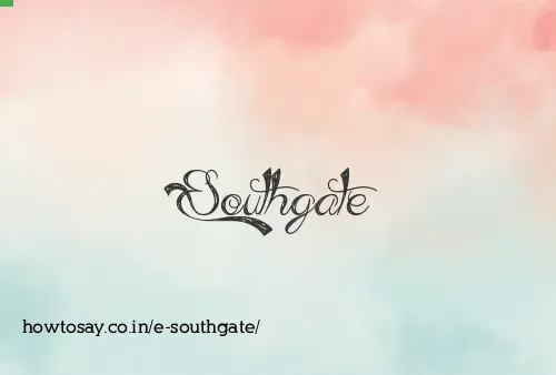 E Southgate