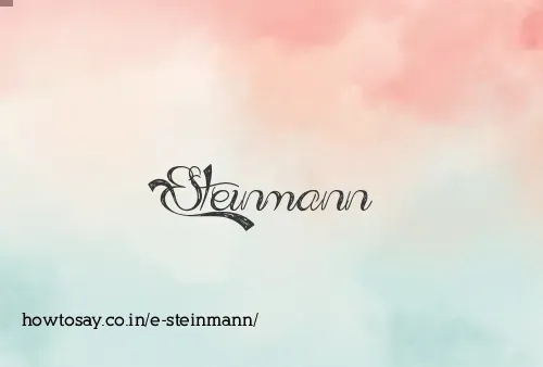 E Steinmann