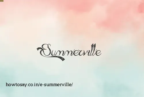 E Summerville