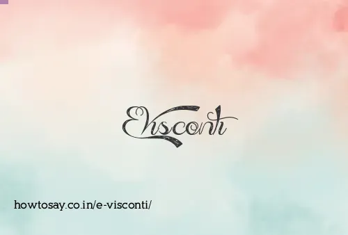 E Visconti