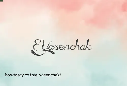 E Yasenchak