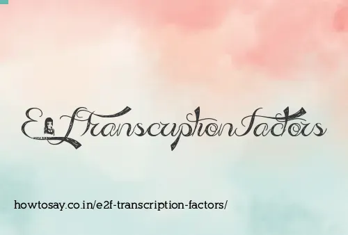 E2f Transcription Factors
