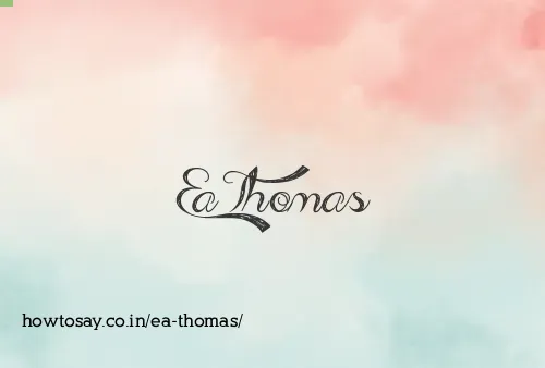 Ea Thomas