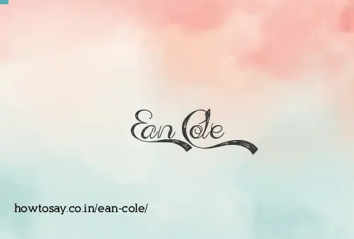 Ean Cole