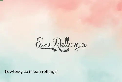 Ean Rollings