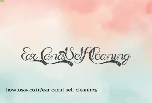 Ear Canal Self Cleaning
