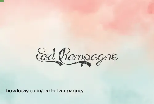 Earl Champagne