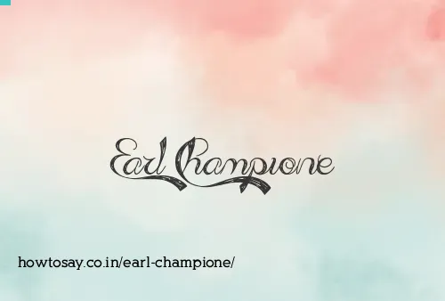 Earl Champione