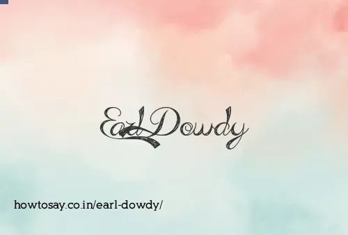 Earl Dowdy