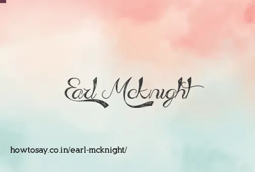 Earl Mcknight