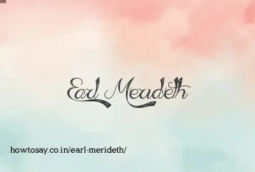 Earl Merideth