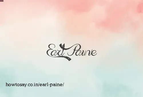Earl Paine