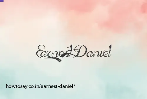 Earnest Daniel