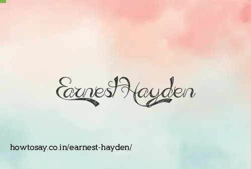 Earnest Hayden