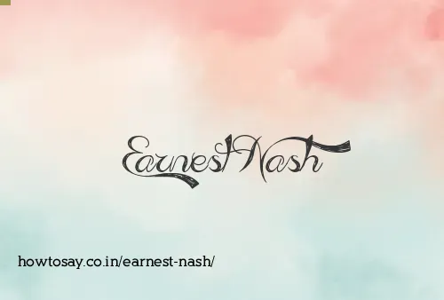 Earnest Nash
