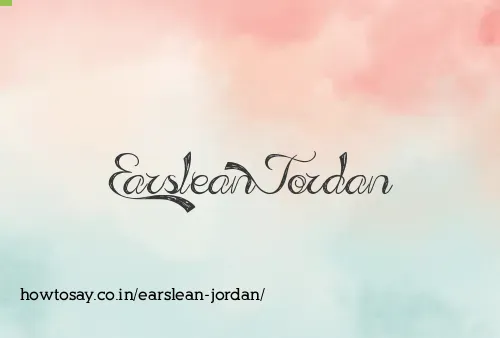 Earslean Jordan