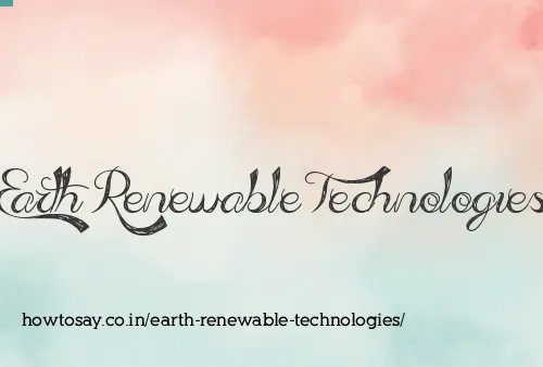 Earth Renewable Technologies