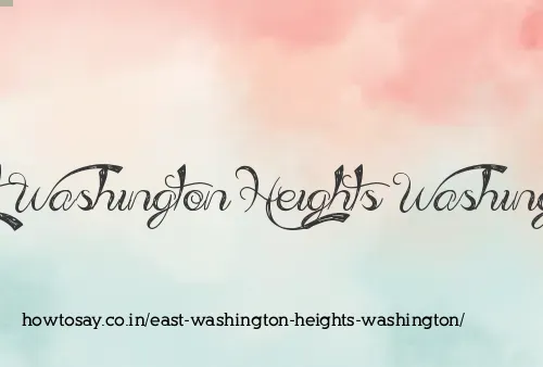 East Washington Heights Washington