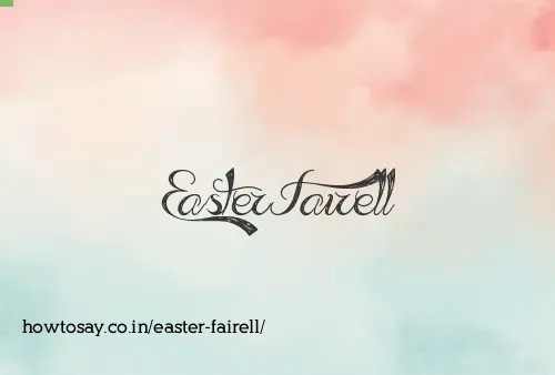 Easter Fairell