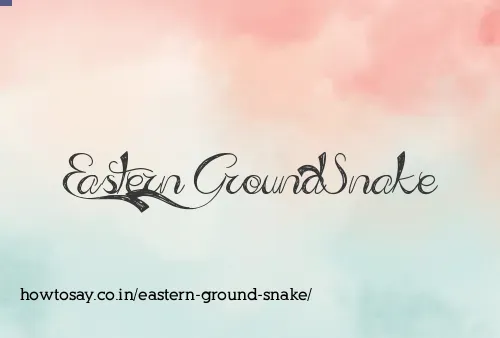 Eastern Ground Snake