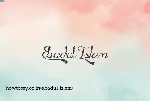 Ebadul Islam