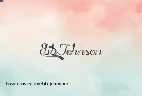 Ebb Johnson