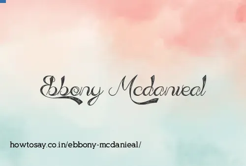 Ebbony Mcdanieal