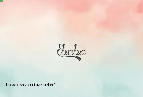 Ebeba