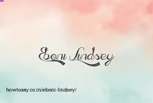 Eboni Lindsey
