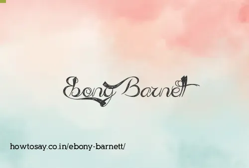 Ebony Barnett