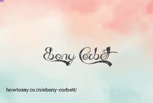 Ebony Corbett