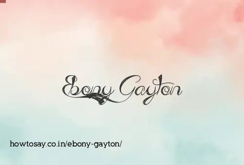 Ebony Gayton
