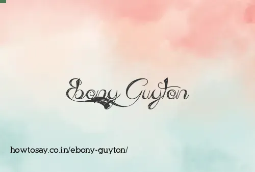 Ebony Guyton