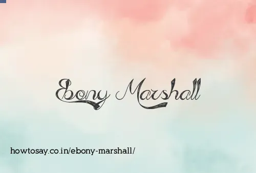Ebony Marshall