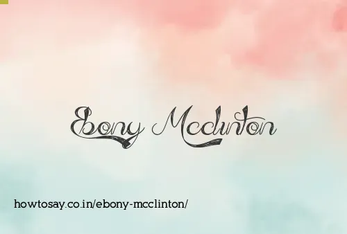 Ebony Mcclinton