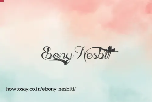 Ebony Nesbitt