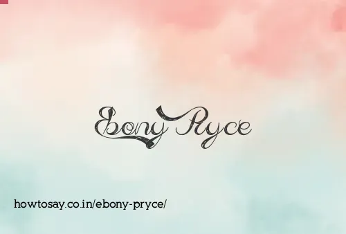 Ebony Pryce