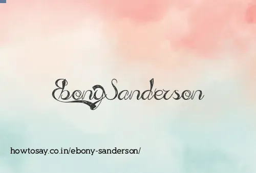 Ebony Sanderson