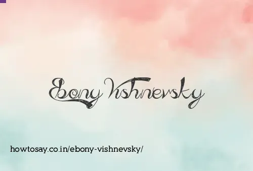 Ebony Vishnevsky