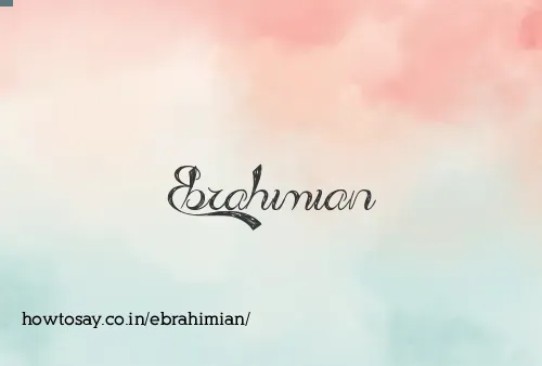 Ebrahimian