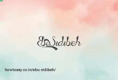 Ebu Sidibeh