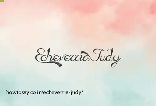Echeverria Judy