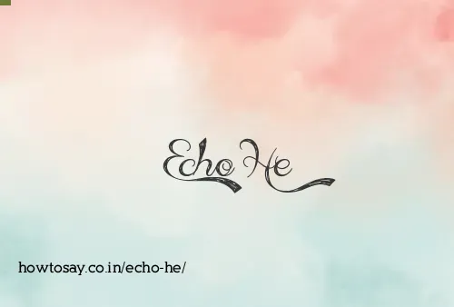 Echo He