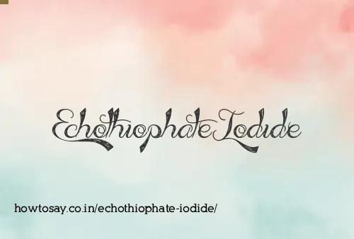 Echothiophate Iodide