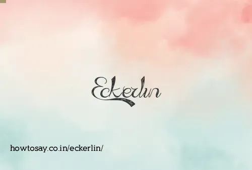 Eckerlin