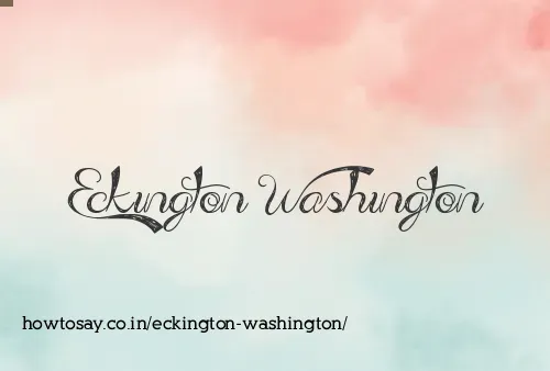 Eckington Washington