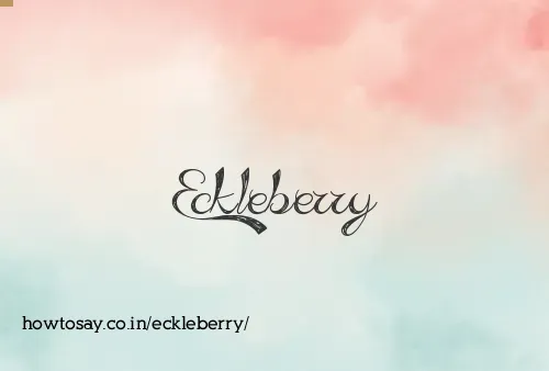 Eckleberry